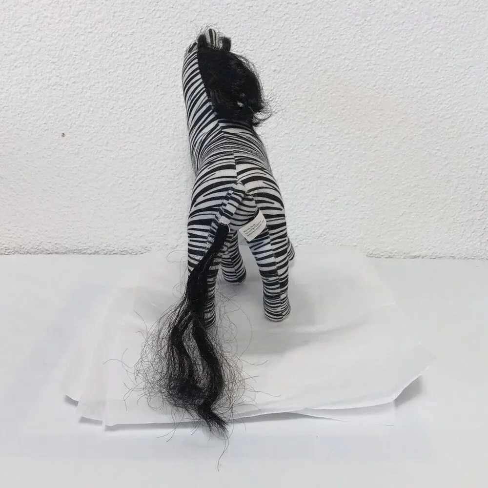 Animal Lovin Barbie Zebra Plush 1988 Standing Stuffed Animal Friend Replacement